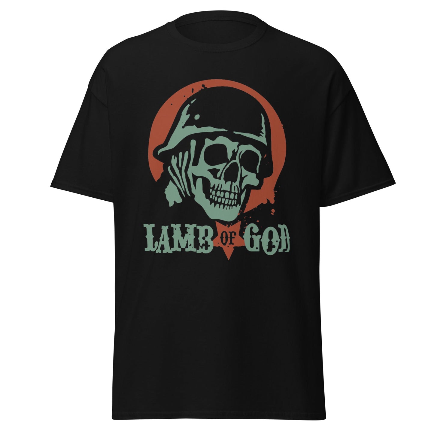 Stakes Lamb Of God - Skeleton Army Jumbo Print T-ShirtT-Shirt [Apparel] Black