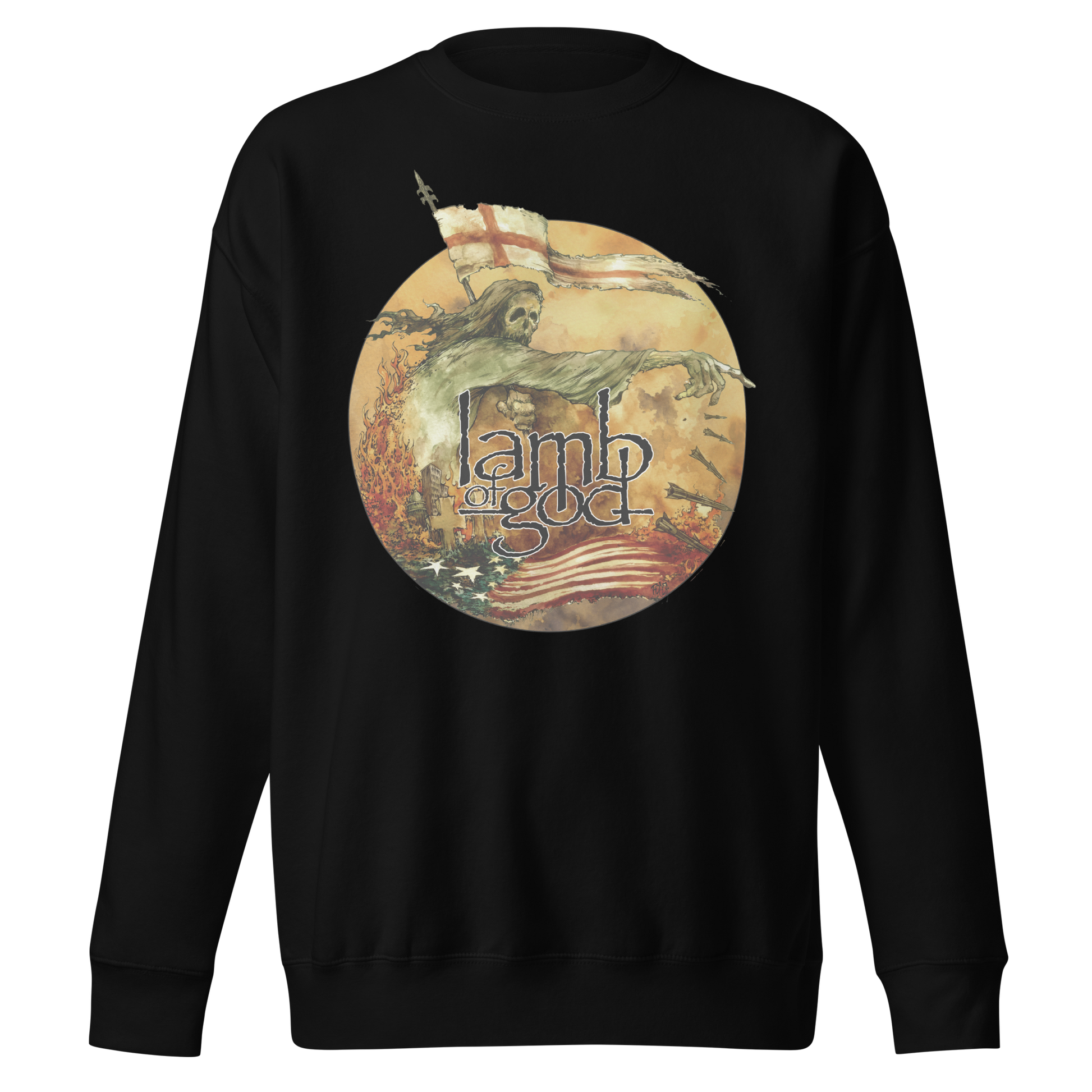 Stakes Lamb of God This Way Sweatshirt [Apparel] Black
