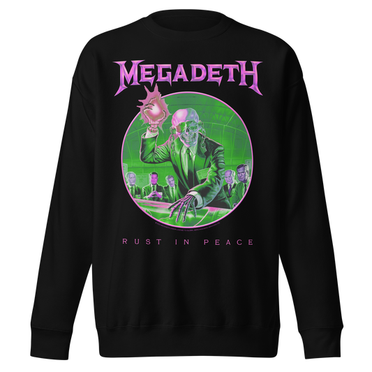 MERCHMOMENT Megadeth Purple Rust Jumbo Print Sweatshirt [Apparel] - Rock Band Apparel