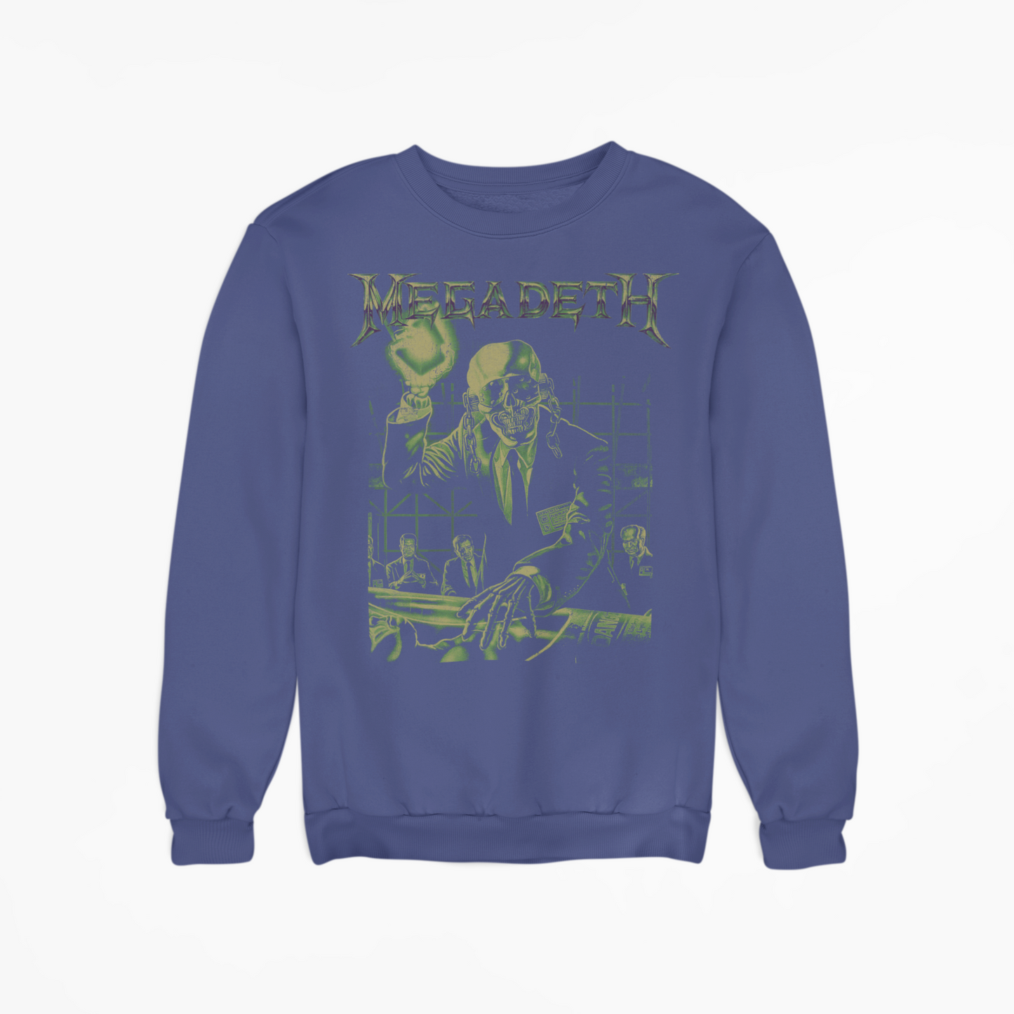 Stakes MegaDeth - See No Evil Jumbo Print Sweatshirt [Apparel] Purple