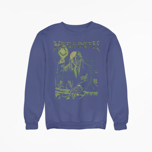 MERCHMOMENT MegaDeth - See No Evil Jumbo Print Sweatshirt [Apparel] - Rock Band Apparel