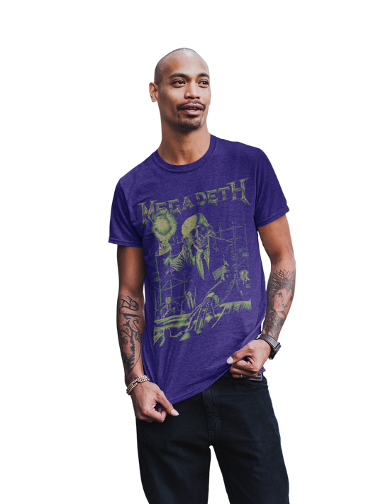 MERCHMOMENT MegaDeth - See No Evil Jumbo Print T-Shirt [Apparel] - Rock Band Apparel