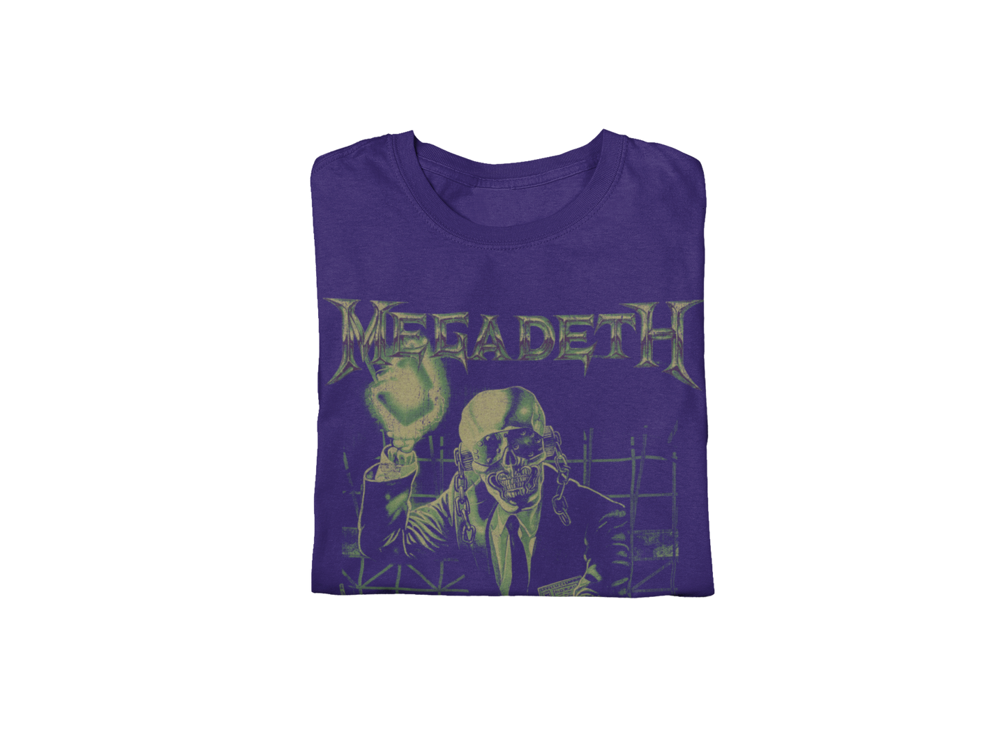 MERCHMOMENT MegaDeth - See No Evil Jumbo Print T-Shirt [Apparel] - Rock Band Apparel