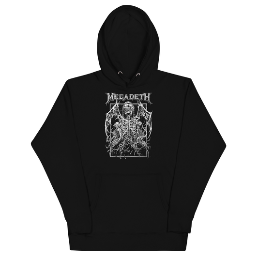 Stakes Megadeth Skeleton Wings Classic Hoodie [Apparel] Black