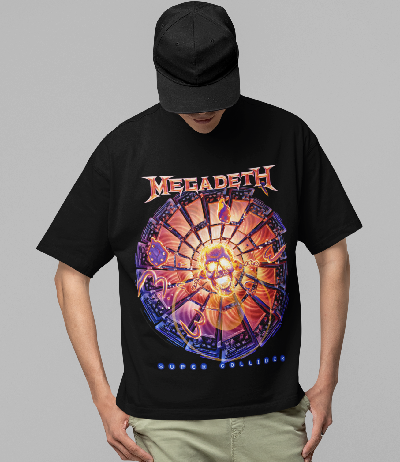 MERCHMOMENT Megadeth Super Collider Jumbo Print T-shirt [Apparel] - Rock Band Apparel