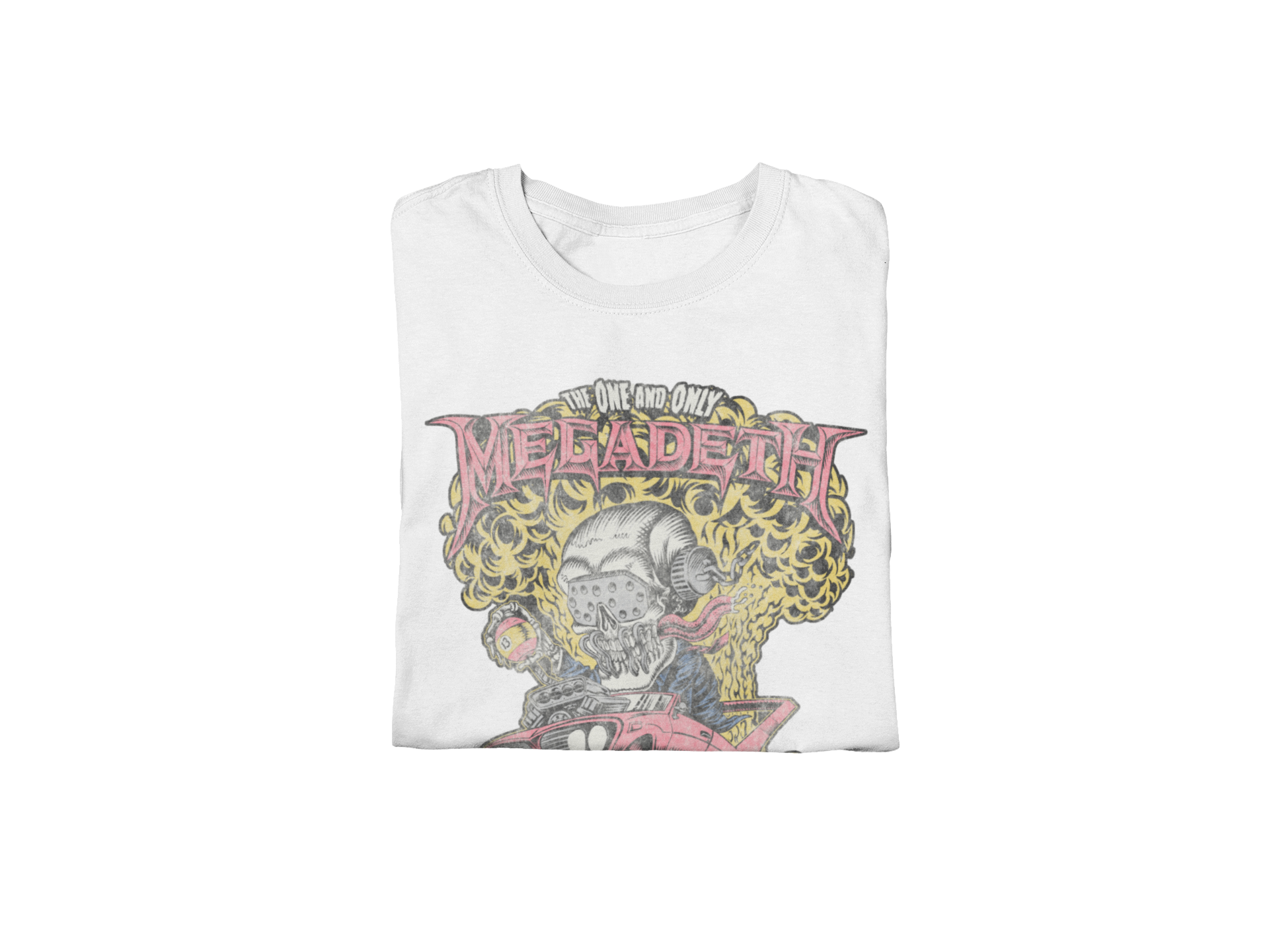 Stakes MegaDeth - Vintage Built for Speed Jumbo Print T-Shirt [Apparel] White
