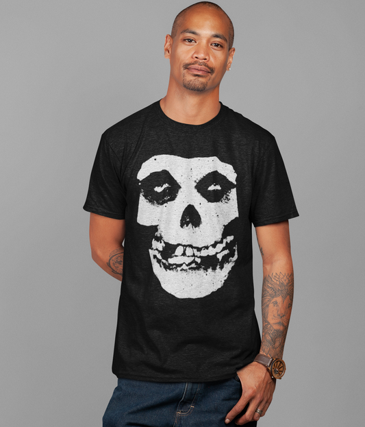 MERCHMOMENT Misfits Vintage 2001 Crimson Ghost Jumbo Print T-shirt [Apparel] - Rock Band Apparel