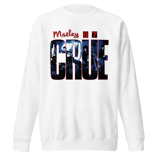 MERCHMOMENT Motley Crue - 1987 Tour Vintage Jumbo Print Sweatshirt [Apparel] - Rock Band Apparel