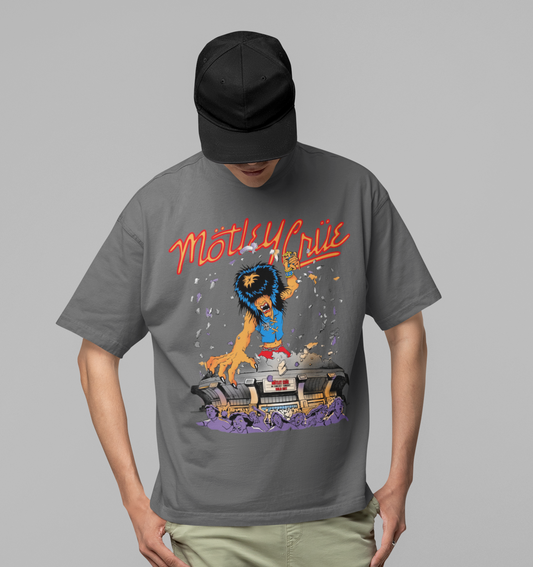 MERCHMOMENT Motley Crue Allister Dome Jumbo Print T-shirt [Apparel] - Rock Band Apparel