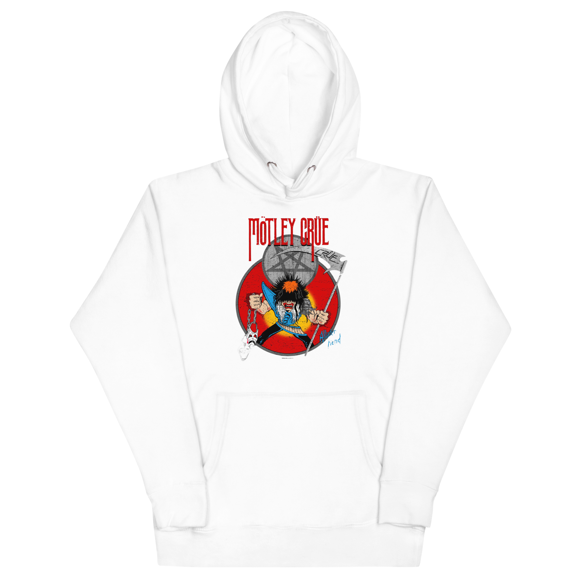 Stakes Motley Crue Allister Reaper Classic Hoodie [Apparel] White
