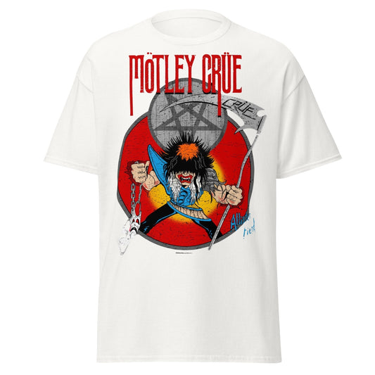 MERCHMOMENT Motley Crue Allister Reaper Jumbo Print T-shirt [Apparel] - Rock Band Apparel