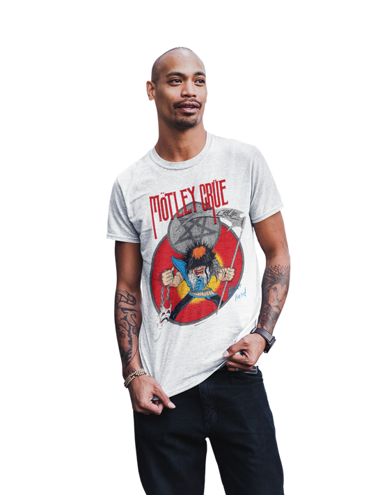 MERCHMOMENT Motley Crue Allister Reaper Jumbo Print T-shirt [Apparel] - Rock Band Apparel