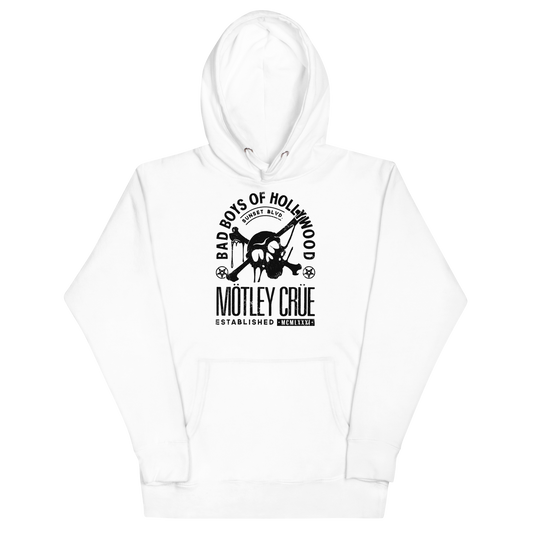 MERCHMOMENT Motley Crue Bad Boys of Hollywood Classic Hoodie [Apparel] - Rock Band Apparel