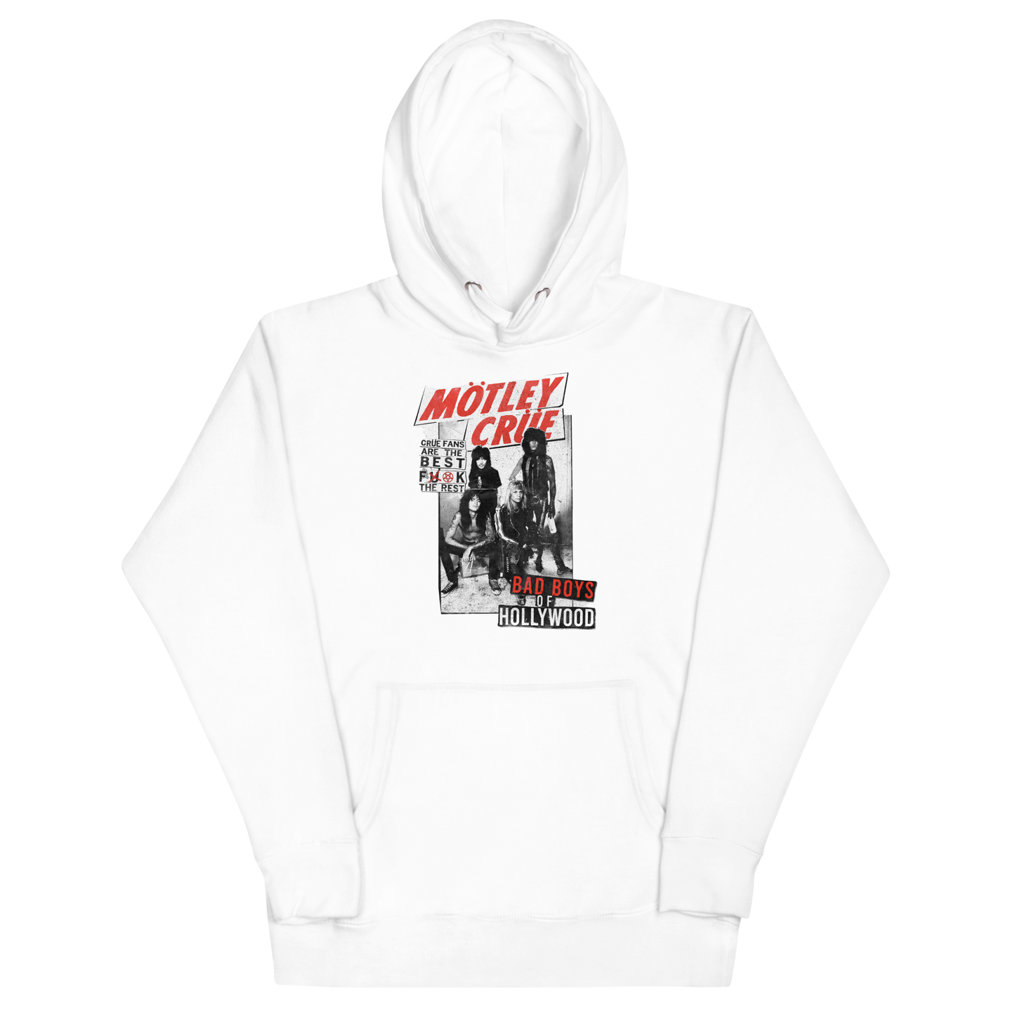 Stakes Motley Crue Crue Fans Classic Hoodie [Apparel] White