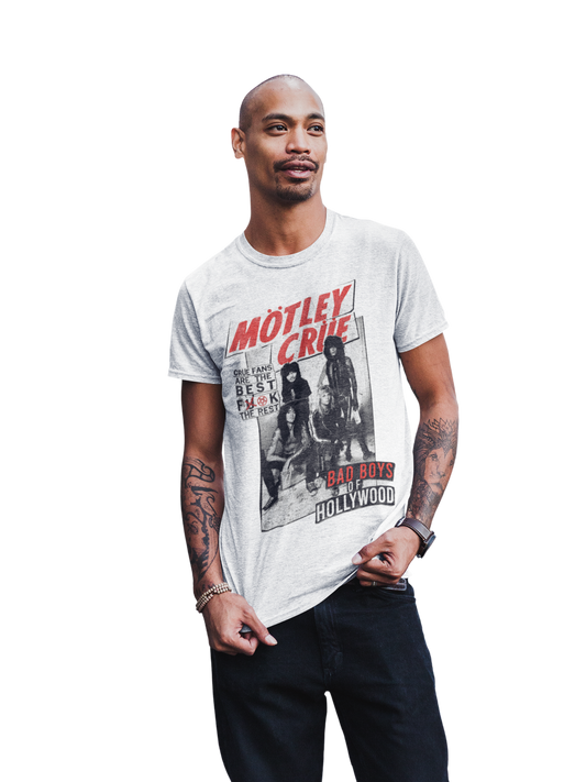MERCHMOMENT Motley Crue Crue Fans Jumbo Print T-shirt [Apparel] - Rock Band Apparel
