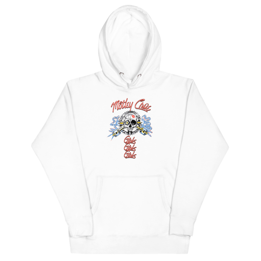 MERCHMOMENT Motley Crue Girl's Skull Classic Hoodie [Apparel] - Rock Band Apparel