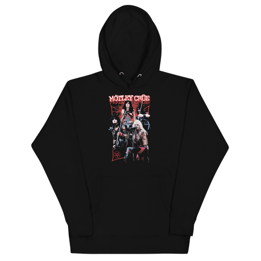 Stakes Motley Crue Live Classic Hoodie [Apparel] Black