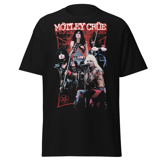 MERCHMOMENT Motley Crue Live Jumbo Print T-shirt [Apparel] - Rock Band Apparel