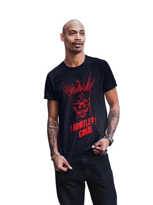 Stakes Motley Crue - Mind Blown Jumbo Print T-Shirt [Apparel] Black