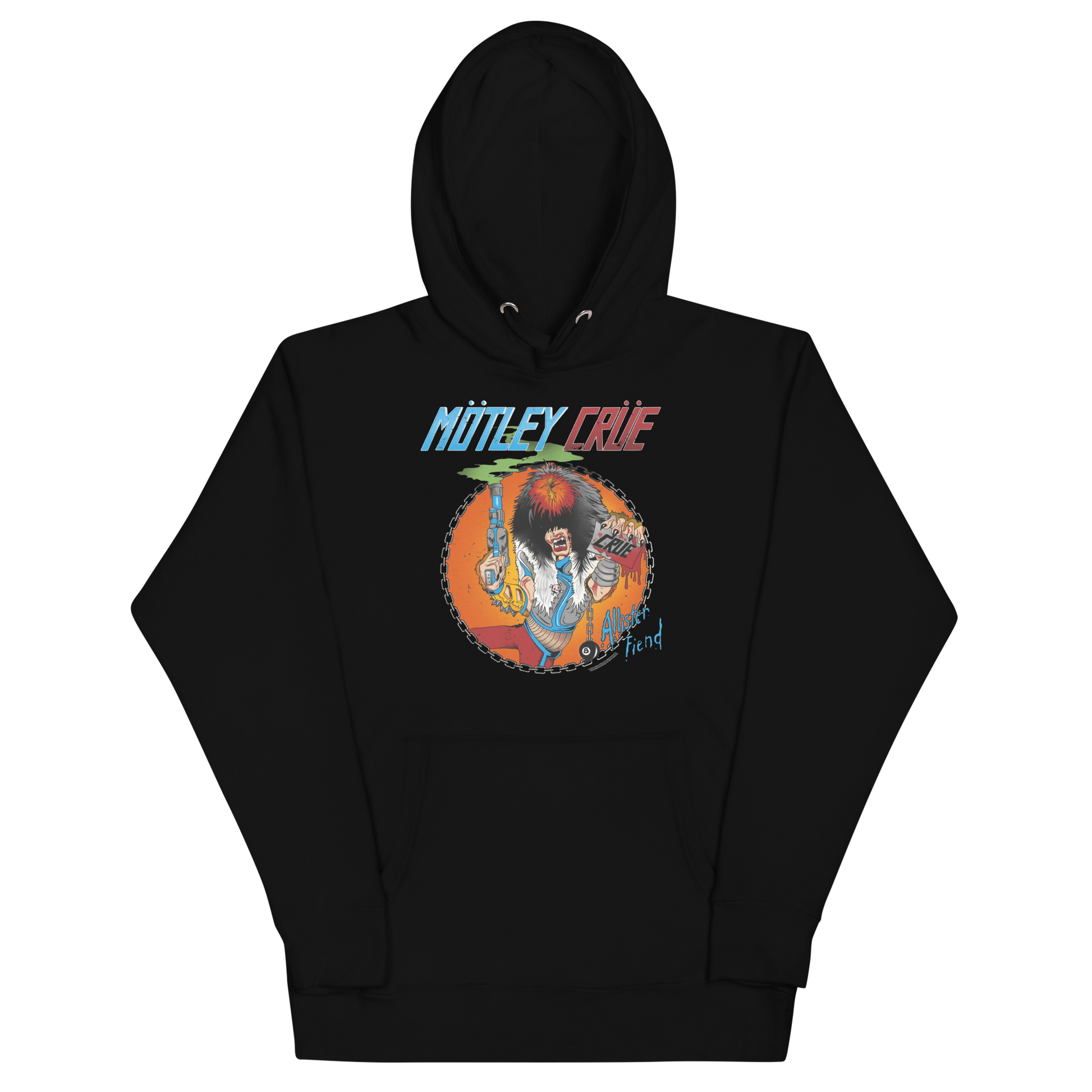 MERCHMOMENT Motley Crue Smoking Allister Classic Hoodie [Apparel] - Rock Band Apparel