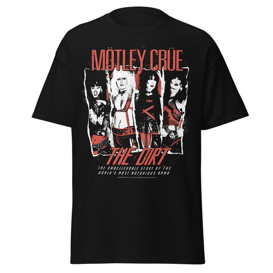 MERCHMOMENT Motley Crue the Dirt Jumbo Print T-shirt [Apparel] - Rock Band Apparel