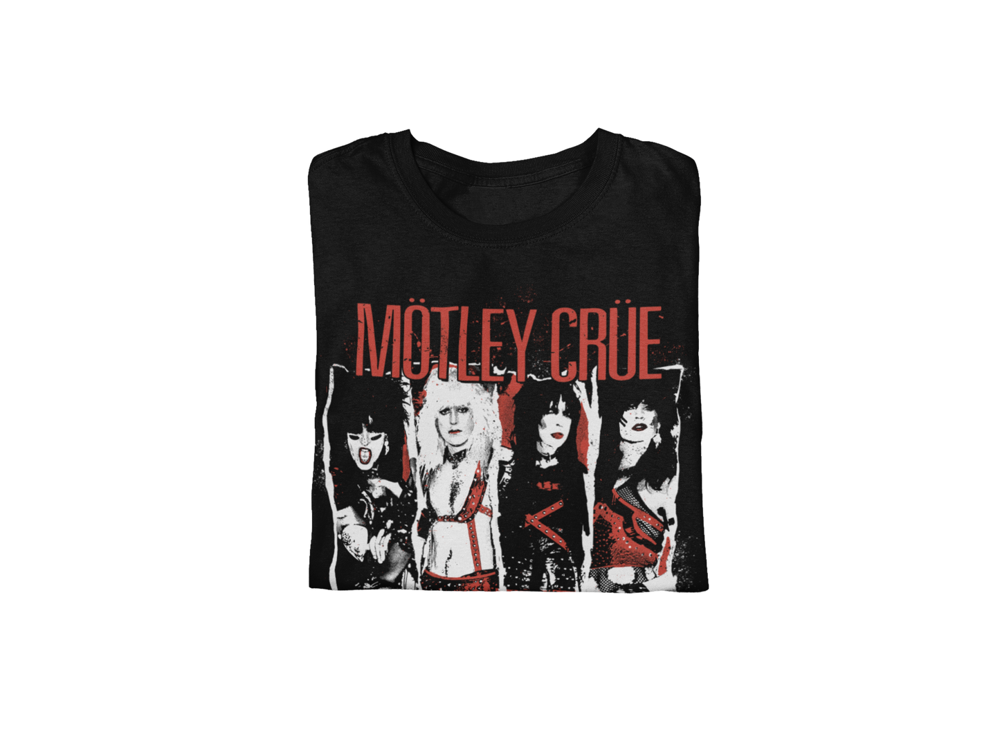 MERCHMOMENT Motley Crue the Dirt Jumbo Print T-shirt [Apparel] - Rock Band Apparel