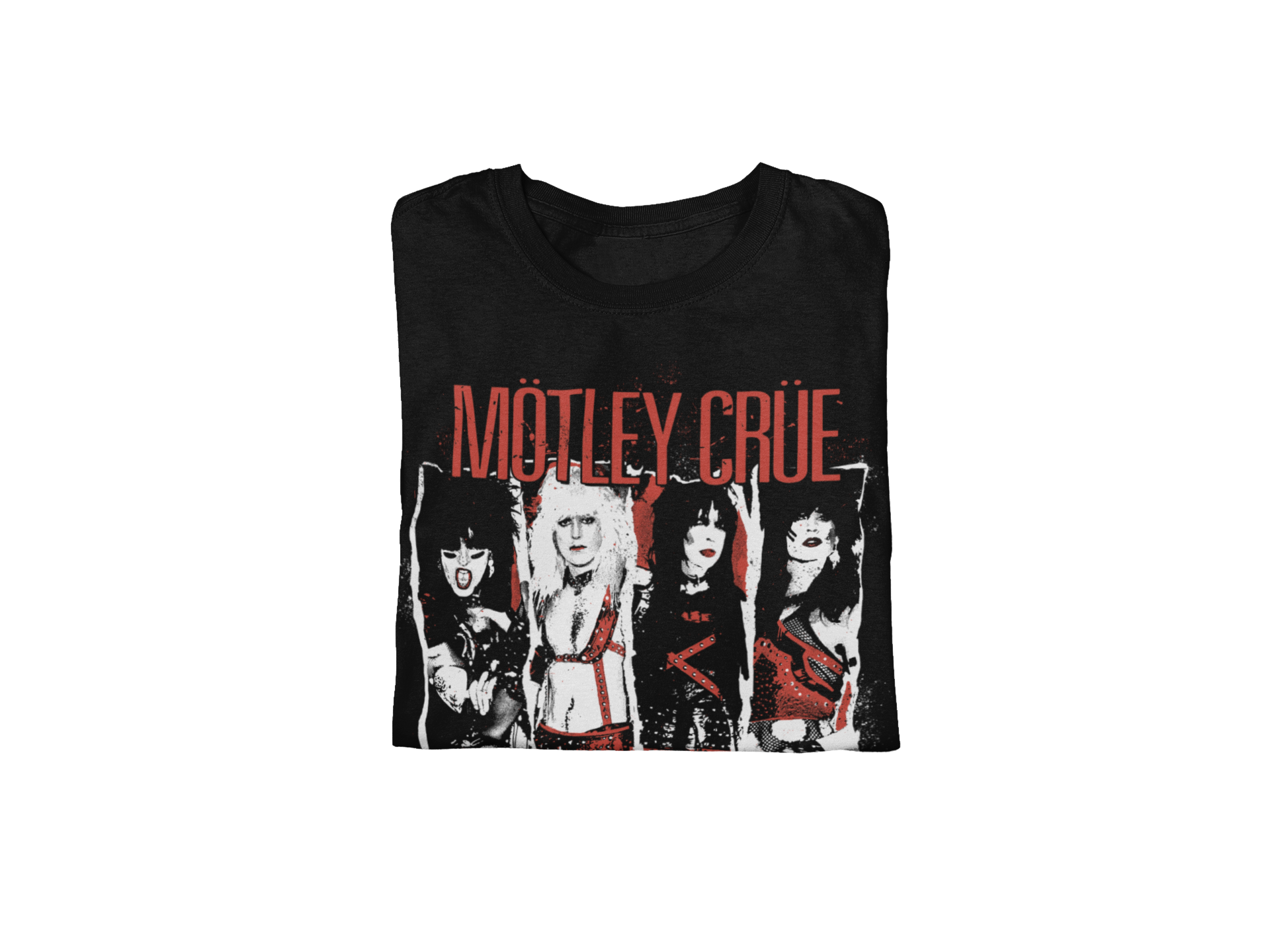 MERCHMOMENT Motley Crue the Dirt Jumbo Print T-shirt [Apparel] - Rock Band Apparel