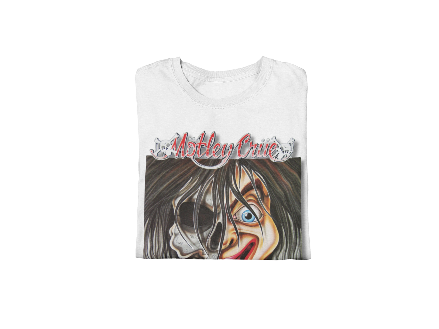 MERCHMOMENT Motley Crue - Vintage Dr. Feelgood Jumbo Print T-Shirt [Apparel] - Rock Band Apparel