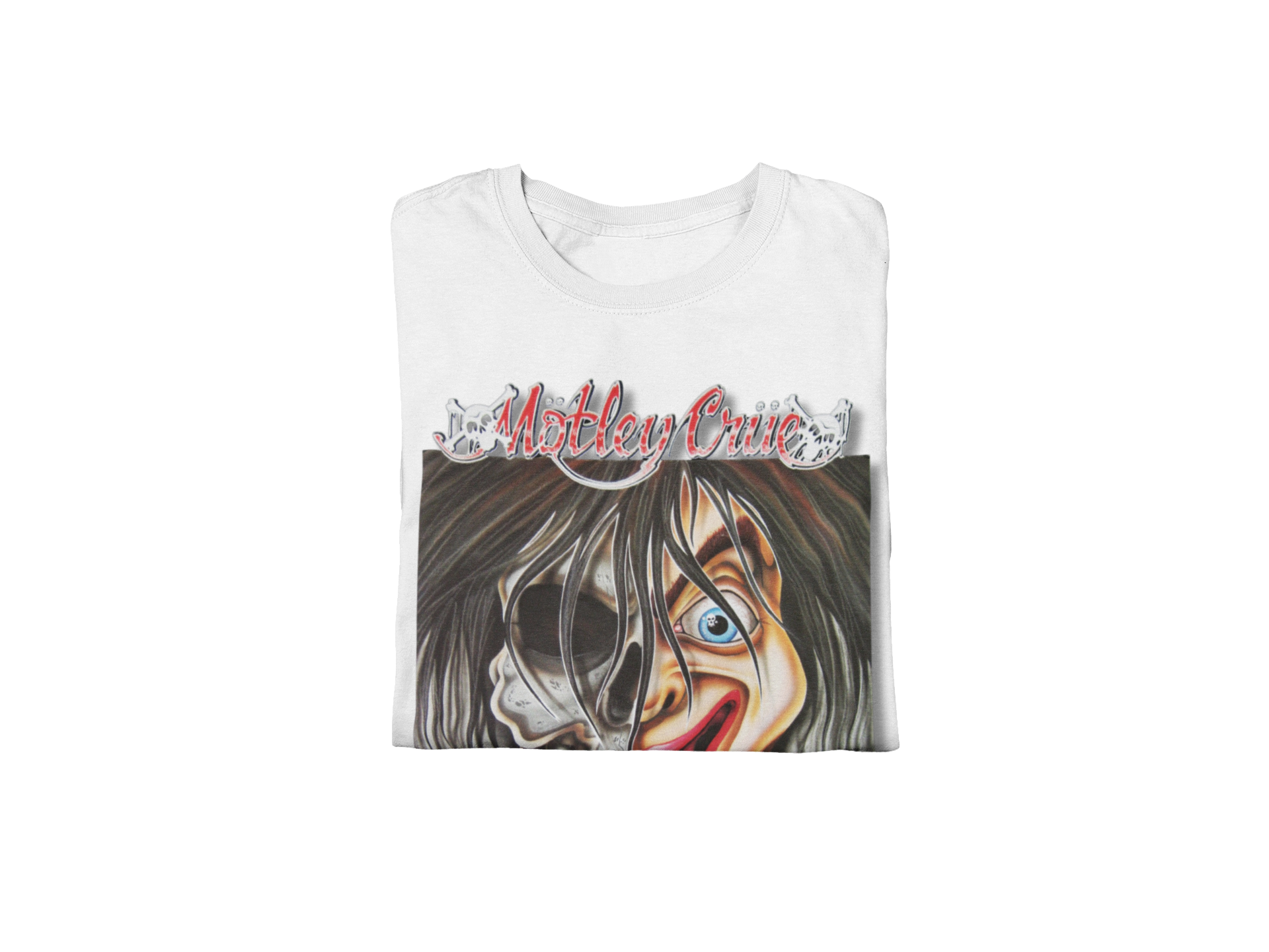 MERCHMOMENT Motley Crue - Vintage Dr. Feelgood Jumbo Print T-Shirt [Apparel] - Rock Band Apparel