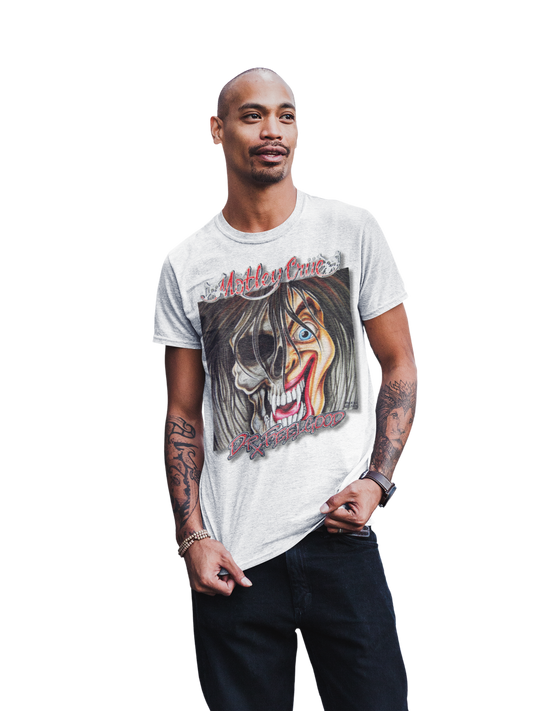 MERCHMOMENT Motley Crue - Vintage Dr. Feelgood Jumbo Print T-Shirt [Apparel] - Rock Band Apparel