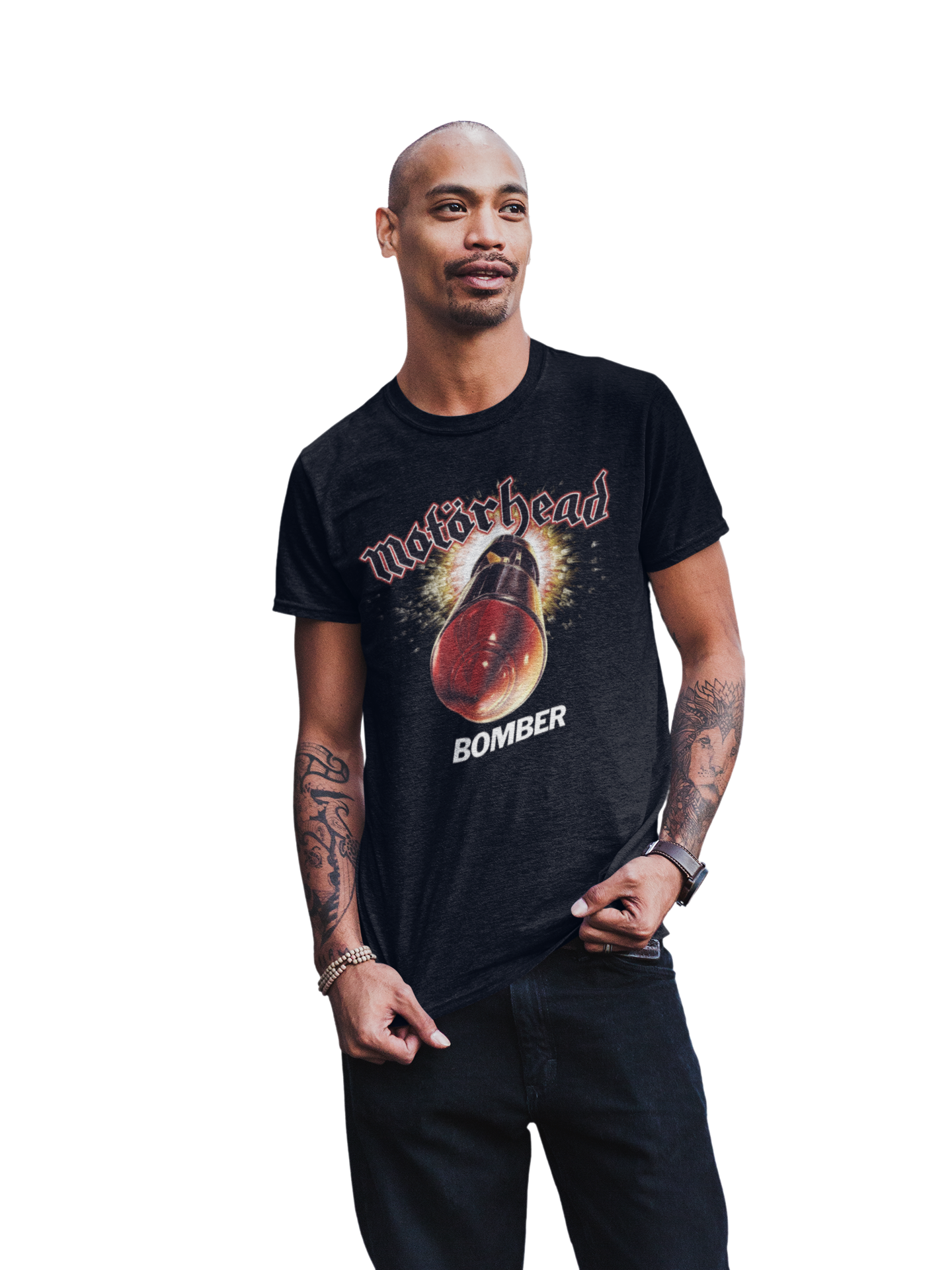 MERCHMOMENT Motorhead - Big Bomber Jumbo Print T-Shirt [Apparel] - Rock Band Apparel