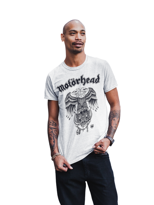 Stakes Motorhead - Double Eagle Jumbo Print T-Shirt [Apparel] White
