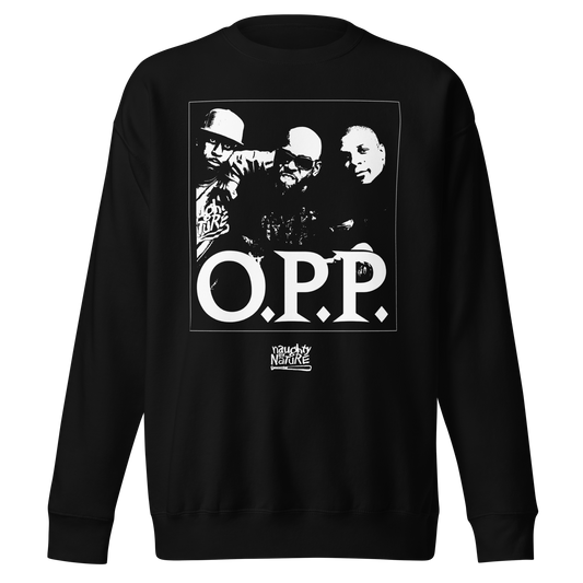MERCHMOMENT Naughty by Nature O.P.P. Jumbo Print Sweatshirt [Apparel] - Rock Band Apparel