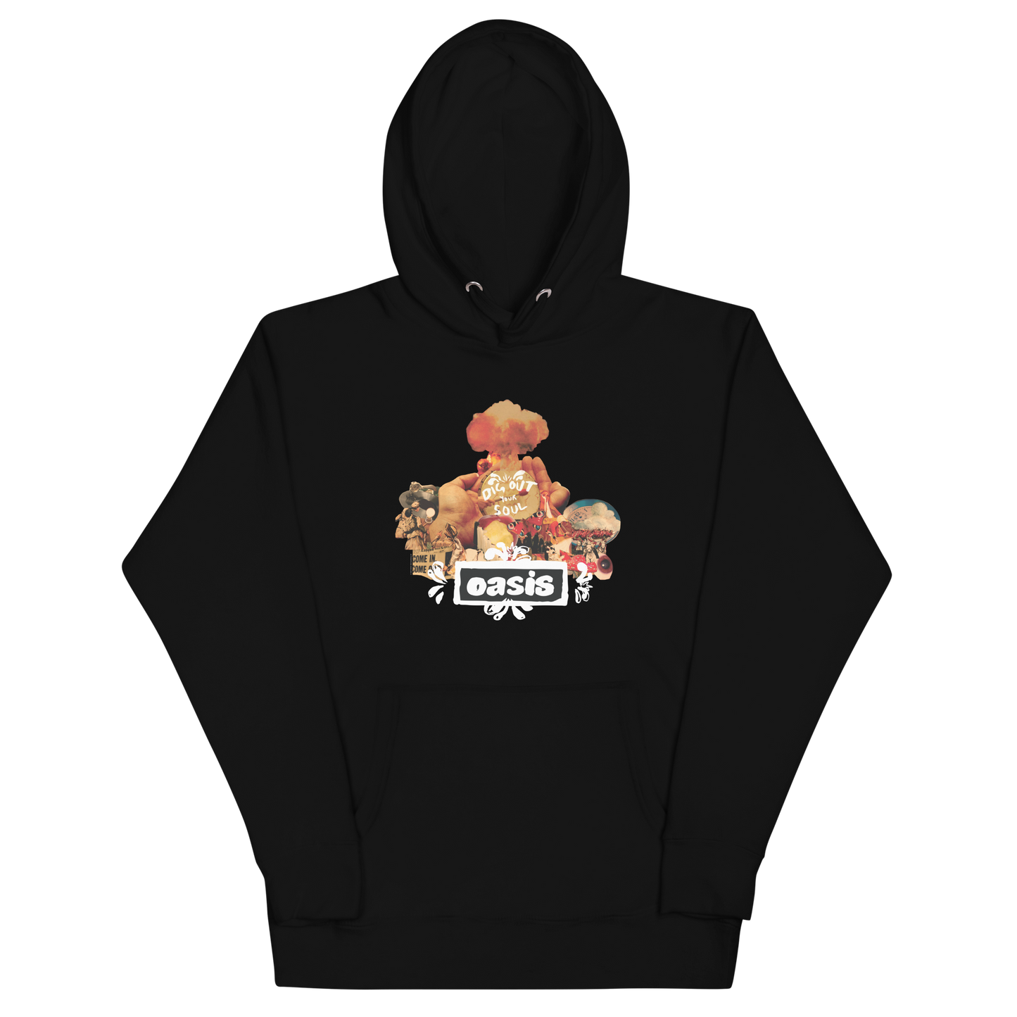 MERCHMOMENT Oasis Collage Hoodie [Apparel] - Rock Band Apparel