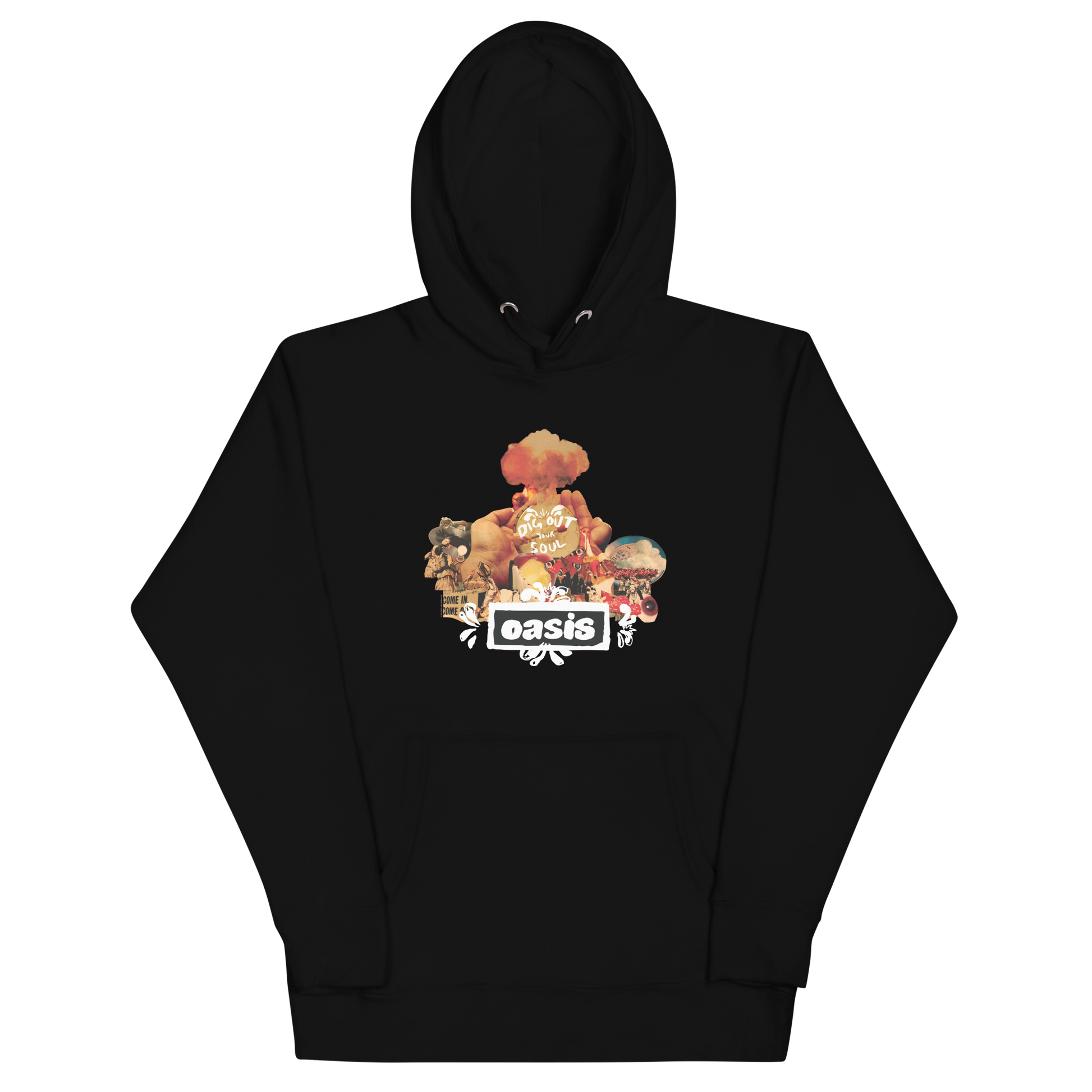 MERCHMOMENT Oasis Collage Hoodie [Apparel] - Rock Band Apparel