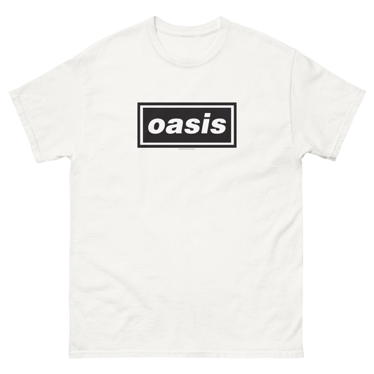 MERCHMOMENT Oasis Logo Jumbo Print T-Shirt [Apparel] - Rock Band Apparel