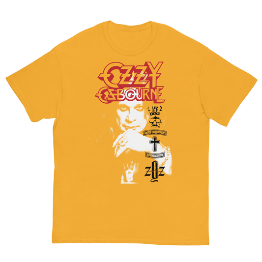 Stakes Ozzy Osbourne Holy Trinity Jumbo Print T-Shirt [Apparel] Gold