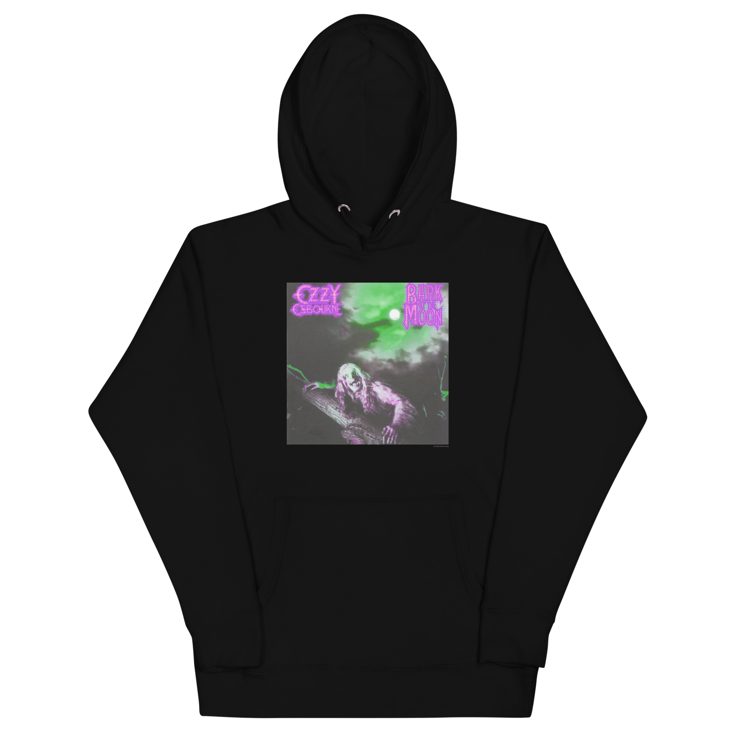MERCHMOMENT Ozzy Osbourne Neon Bark Classic Hoodie [Apparel] - Rock Band Apparel