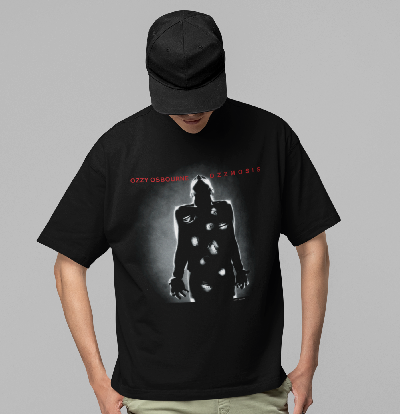MERCHMOMENT Ozzy Osbourne - Ozzmosis Jumbo Print T-Shirt [Apparel] - Rock Band Apparel