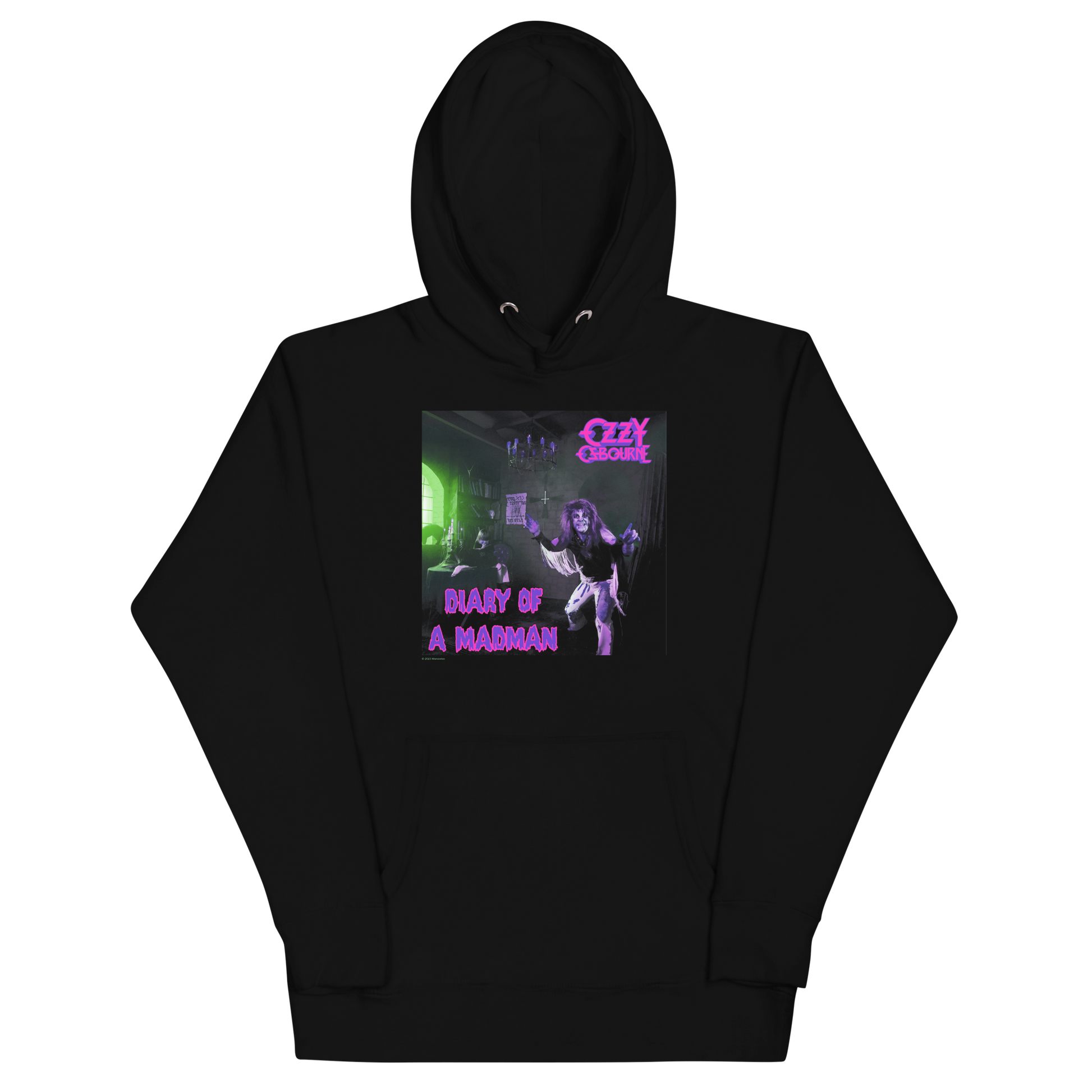 MERCHMOMENT Ozzy Osbourne Purple Diary Classic Hoodie [Apparel] - Rock Band Apparel