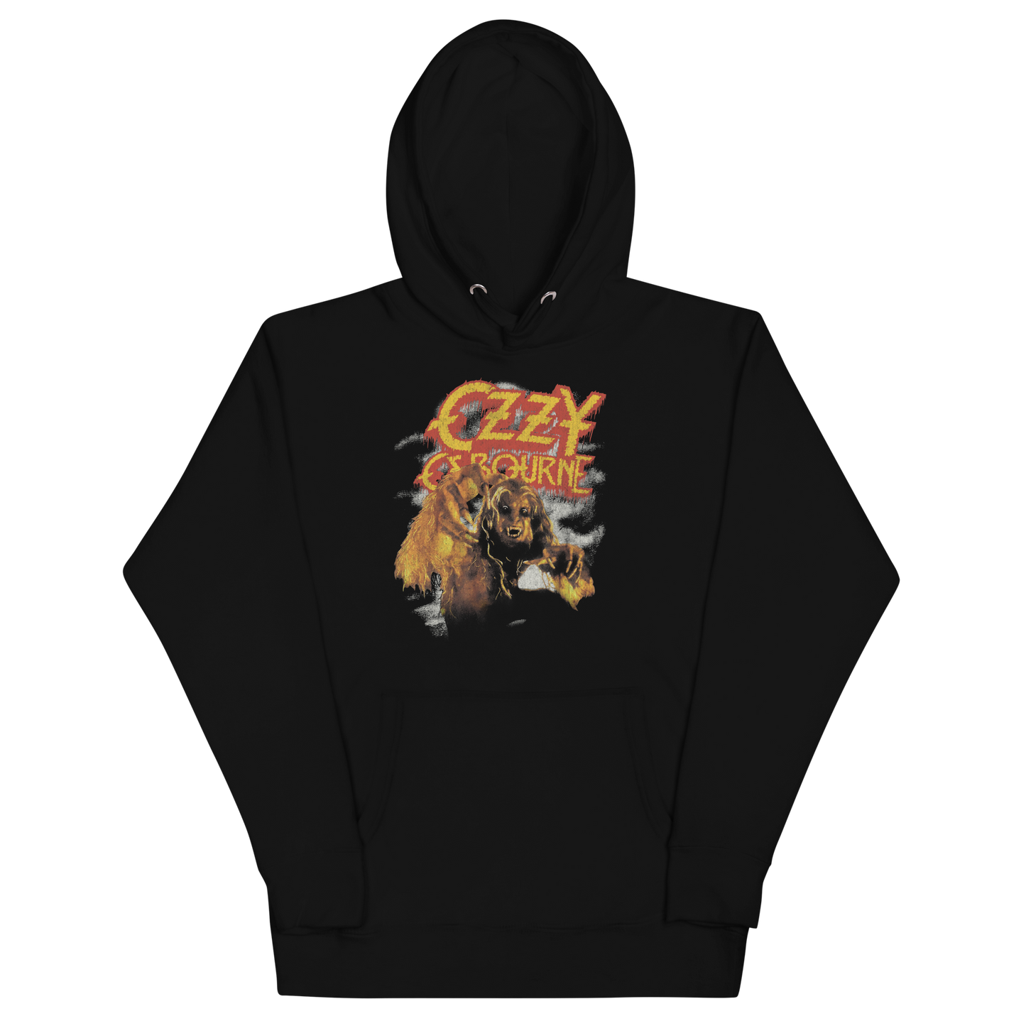 MERCHMOMENT Ozzy Osbourne Vintage Werewolf Classic Hoodie [Apparel] - Rock Band Apparel