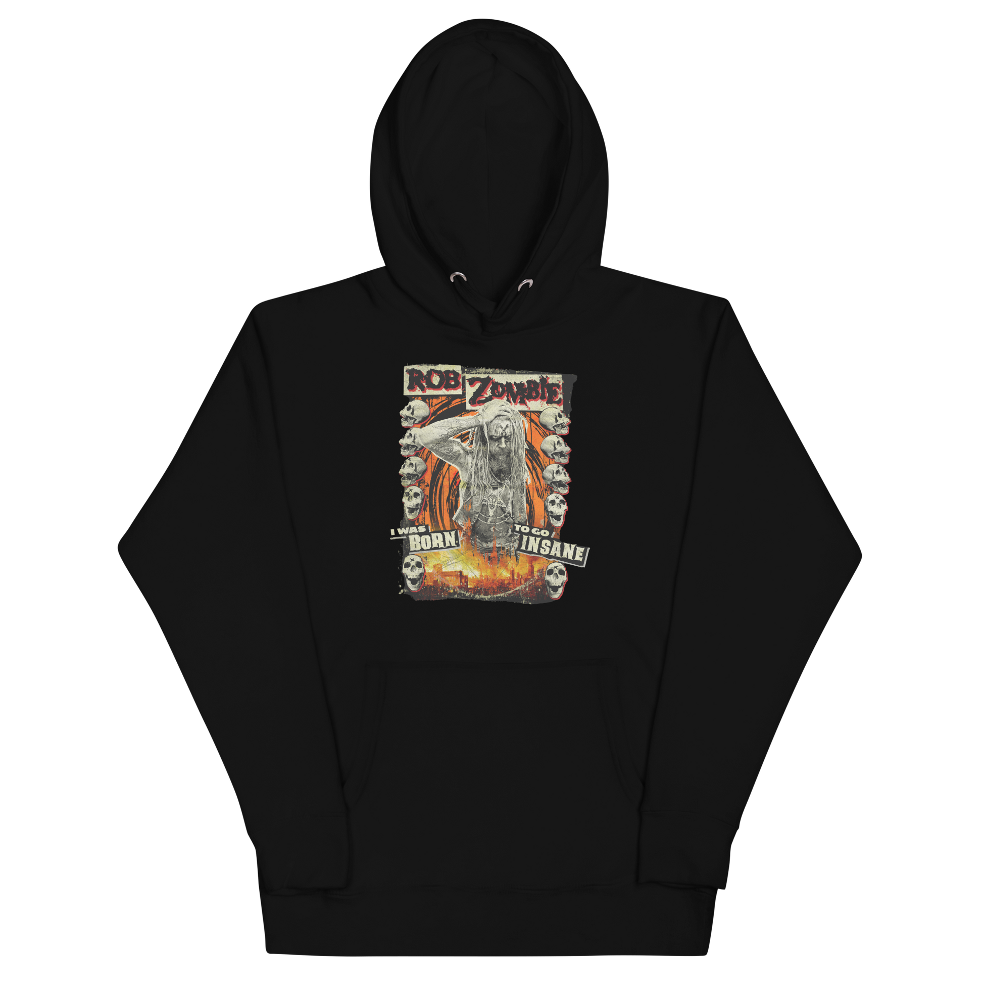 Stakes Rob Zombie Born Insane Classic Hoodie [Apparel] Black