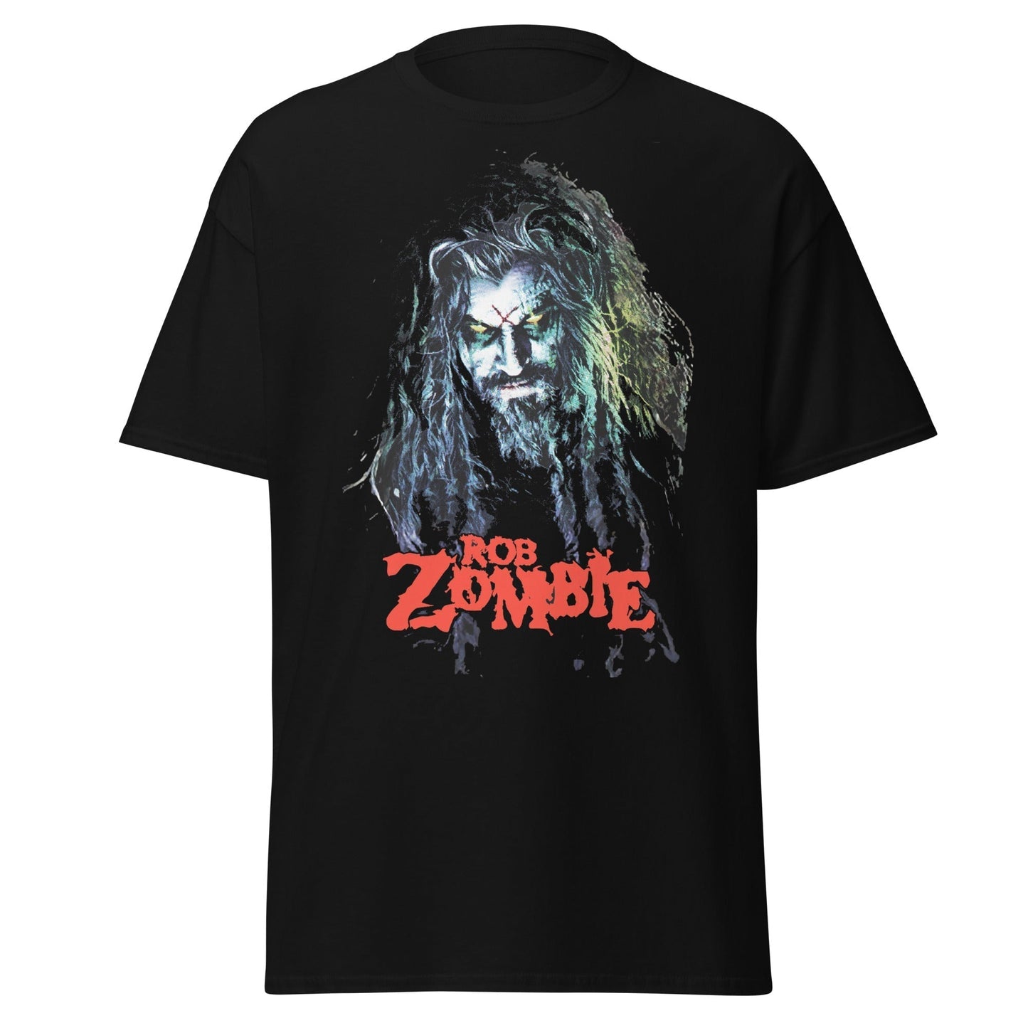 MERCHMOMENT Rob Zombie - Classic Logo Jumbo Print T-Shirt [Apparel] - Rock Band Apparel