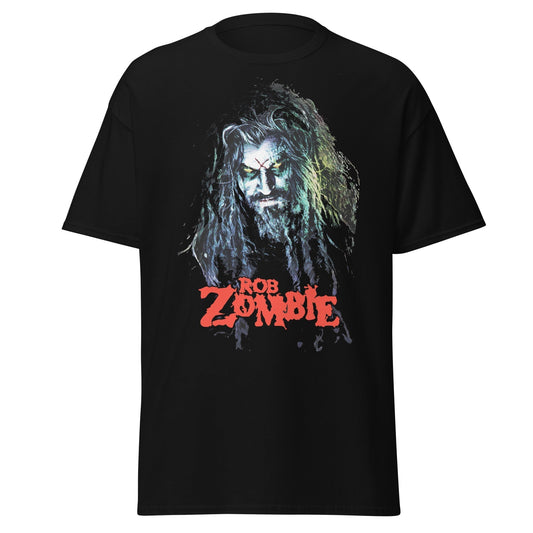 MERCHMOMENT Rob Zombie - Classic Logo Jumbo Print T-Shirt [Apparel] - Rock Band Apparel