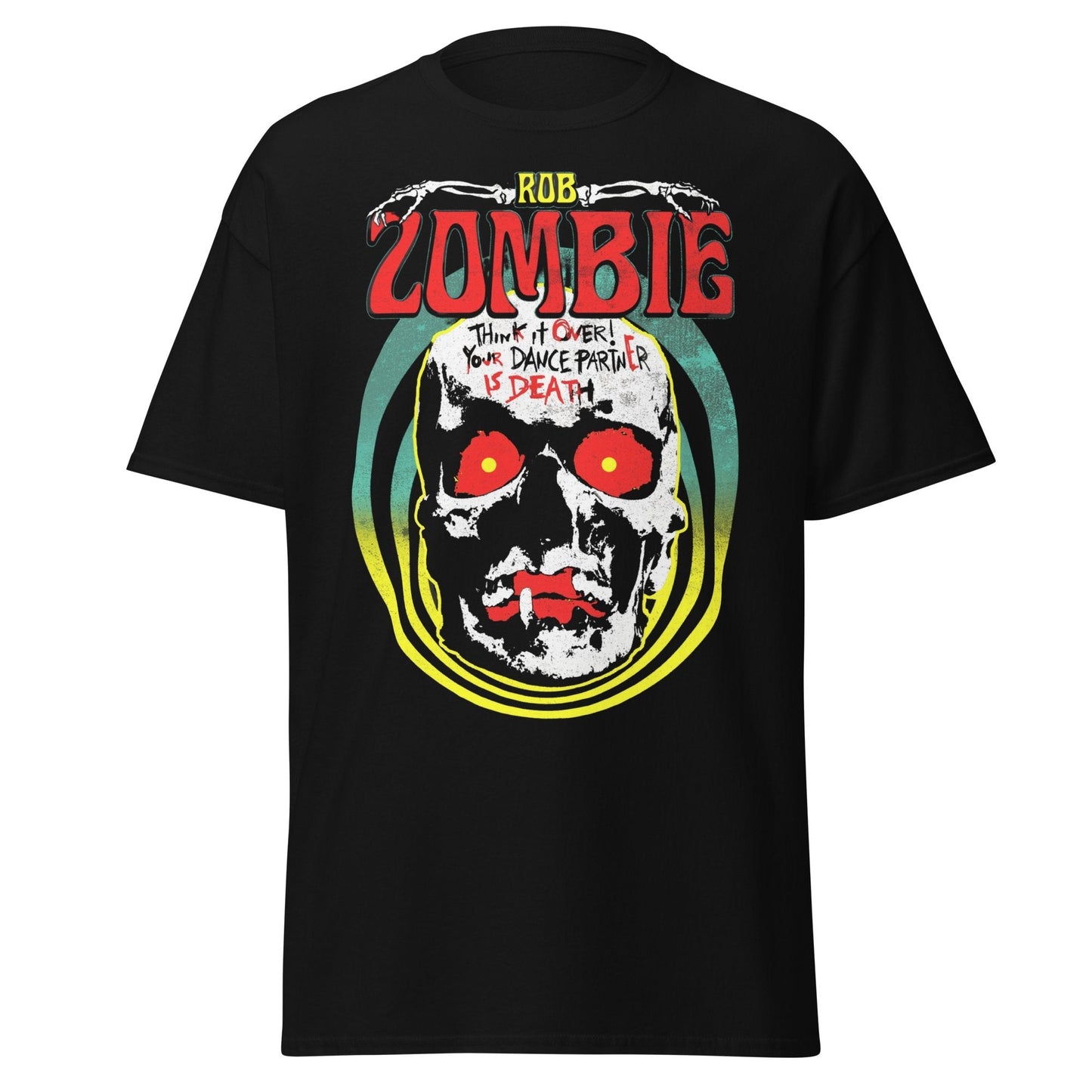 Stakes Rob Zombie Think It Over Jumbo Print T-Shirt [Apparel] Black