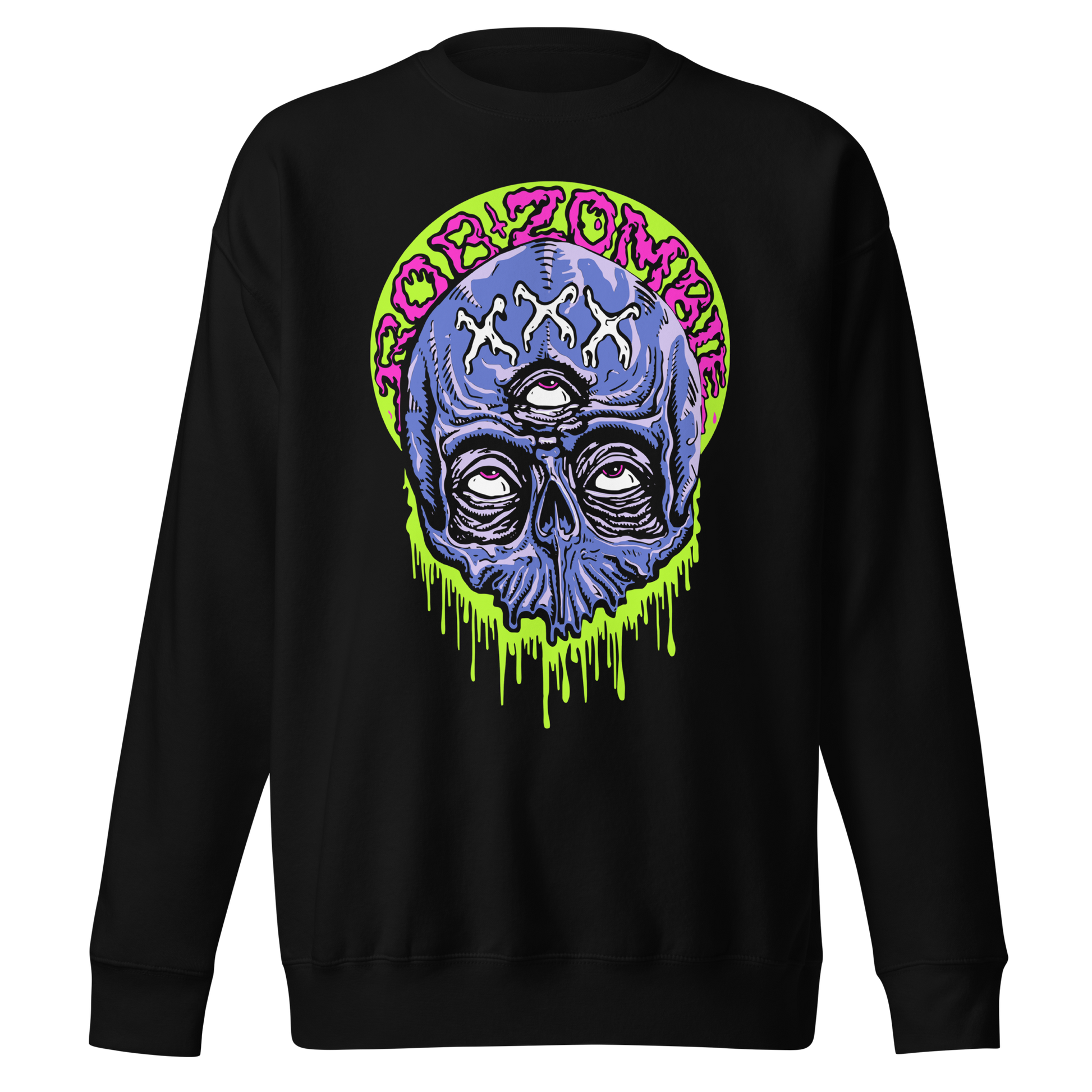 MERCHMOMENT Rob Zombie - Triple Eye Jumbo Print Sweatshirt [Apparel] - Rock Band Apparel