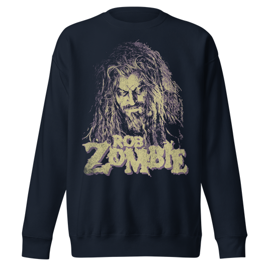 Stakes Rob Zombie - Vintage Early 2000s Jumbo Print Sweatshirt [Apparel] Black