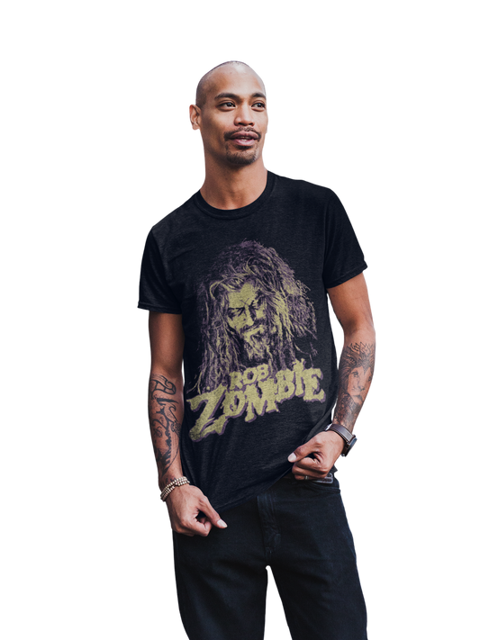 Stakes Rob Zombie - Vintage Early 2000s Jumbo Print T-Shirt [Apparel] Black