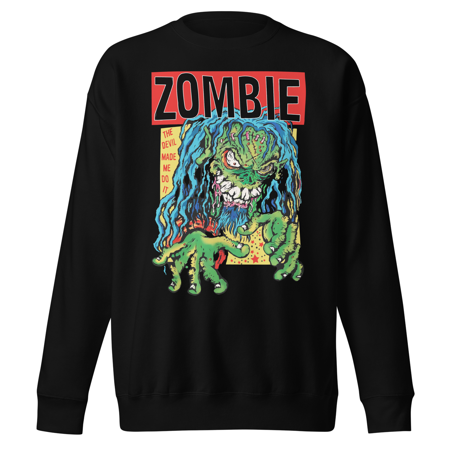Stakes Rob Zombie Vintage Slime Sweatshirt [Apparel] Black