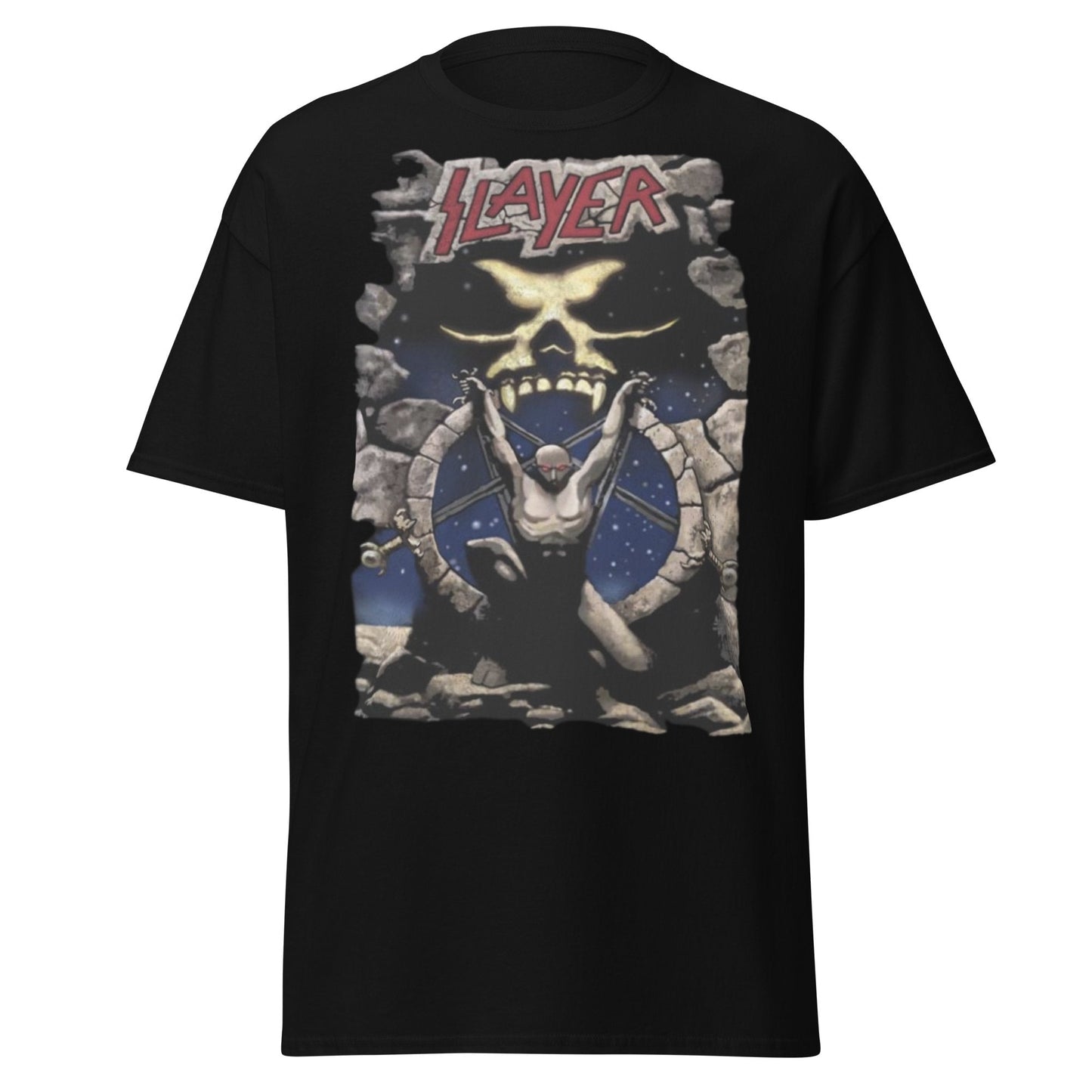 Stakes Slayer - Bow Down Jumbo Print T-Shirt [Apparel] Black